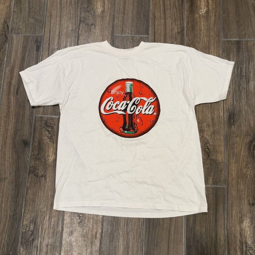 Coca Cola Fruit Of The Loom XL White Tshirt  (130)